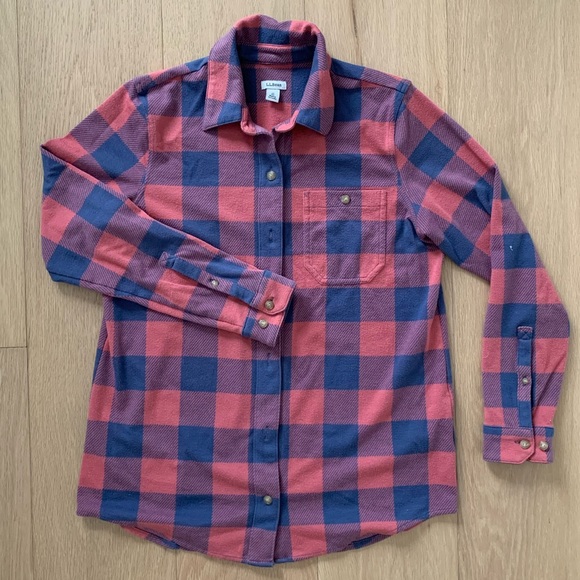 LL Bean | Plaid Button-Up - Picture 1 of 3